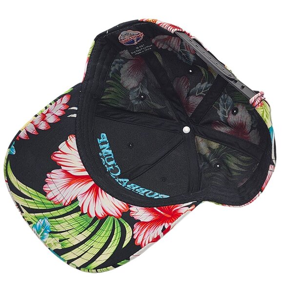 Bubba Gump Shrimp Company Hawaiian Floral Tropical Snapback Hat Embroidered - Picture 10 of 12